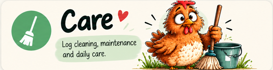 Scatty Hen care mascot