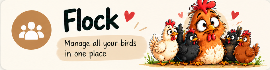Scatty Hen flock mascot